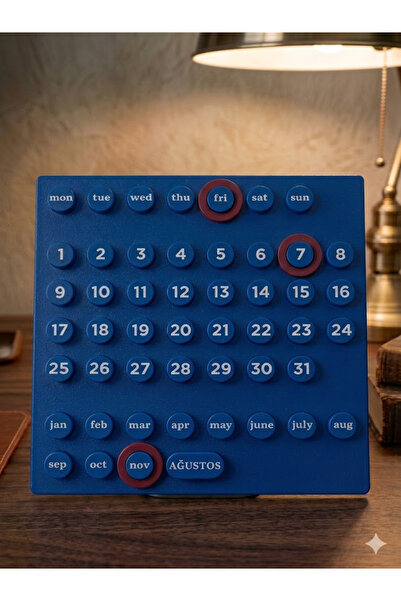 Printona Ring A Date Masa Takvimi, Dekoratif Masa Takvimi, Dekoratif Halka Ta...