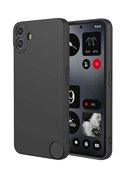 Shopi غطاء متوافق مع هاتف Nothing CMF Phone 1 |   غطاء سيليكون سائل ناعم كالح...