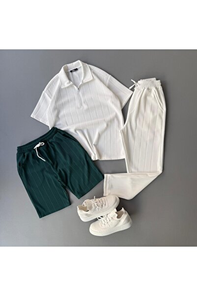 Baycombine35 ΣΕΤ 3 ΤΕΜΑΧΙΩΝ: ΣΟΡΤΣ ΑΠΟ ΟΘΩΜΑΝΙΚΟ ΥΦΑΣΜΑ ΜΕ ΣΧΕΔΙΑΣΜΟ + ΛΕΥΚΟ ...