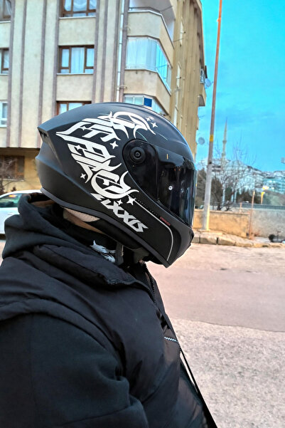 STCKRCO Create Kask Sticker – Motor Kaskı İçin Premium Yazı Kaligrafik Sticker