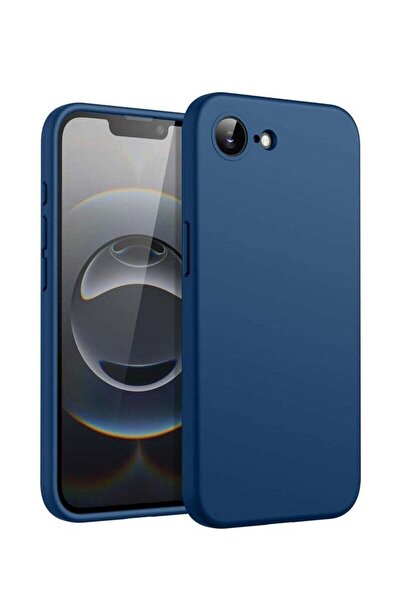 Shopi Apple iPhone 16e 5G 2025 Premium Soft Liquid Silicone Case Cover – Navy...