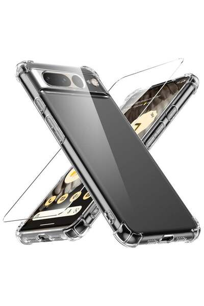 Shopi Google Pixel 7 Pro 5G Case, Soft Silicone TPU Bumper Shockproof Protect...