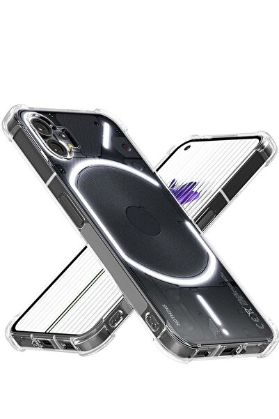 Shopi غطاء حماية لهاتف Nothing Phone 1، غلاف شفاف مع وسادة هوائية، سيليكون نا...