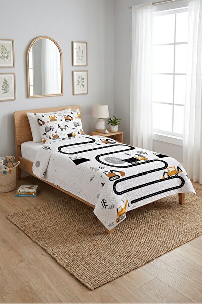 Evmila Σετ νεανικού πικέ με μοτίβο δρόμου για εργασία-εργοτάξια - Μοντέρνο κα...