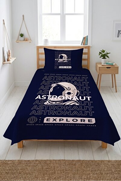 Evmila Astronaut Space Themed Single Pique Set-Galactic Adventure Modern Navy...