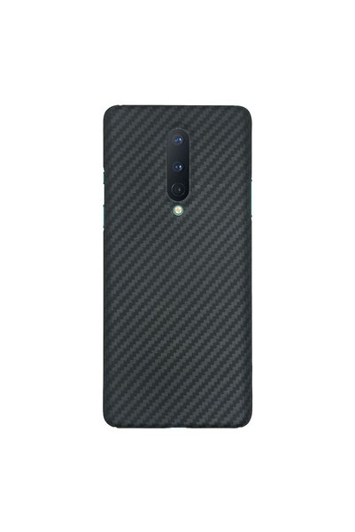 SILKASE Θήκη από ανθρακονήματα για OnePlus 8, αραμίδιο κέβλαρ, μαύρο