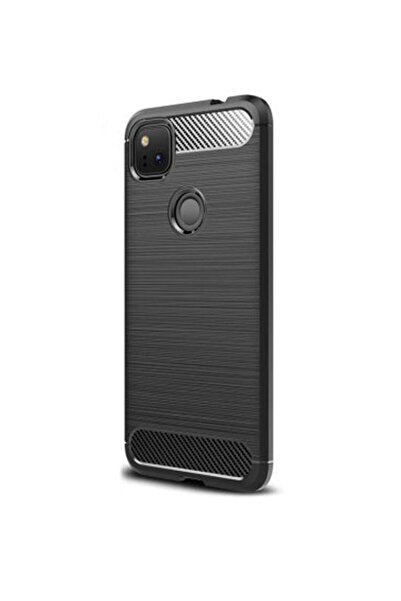 SILKASE Husa compatibila cu Google Pixel 4a 5G, SILKASE, culoare carbon negru