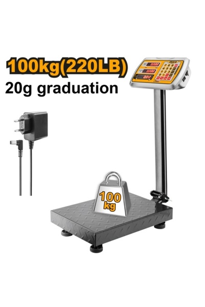 Ingco Ηλεκτρονική Ζυγαριά 100 κιλών HESA 31003