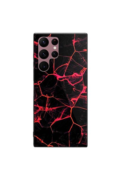 SILKASE Θήκη για Samsung Galaxy S22 Ultra, από καουτσούκ/αλουμίνιο, μαύρο χρώ...