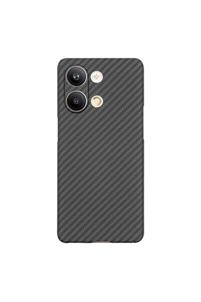SILKASE Husa fibra de carbon pentru Oppo Reno 9 Pro, aramid kevlar, negru mat