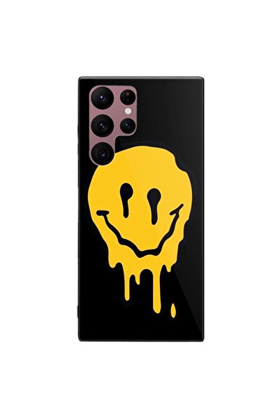 SILKASE Θήκη για Samsung Galaxy S22 Ultra, από καουτσούκ/αλουμίνιο, μαύρο χρώ...