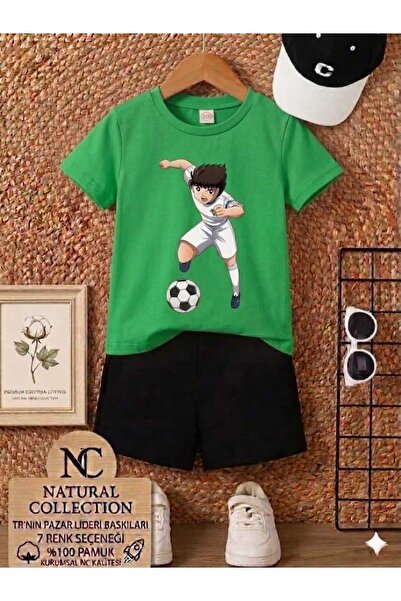 Nice Clothes ΚΑΛΟΚΑΙΡΙΝΟ ΠΑΙΔΙΚΟ ΜΠΛΟΥΖΑΚΙ ΚΑΙ ΣΟΡΤΣ UNISEX (ΕΚΤΥΠΩΣΗ TUSUBASA)