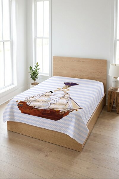 Evmila Pirate Ship Sailor Kids Single Pike Set - Adventure Themed Modern Blue...