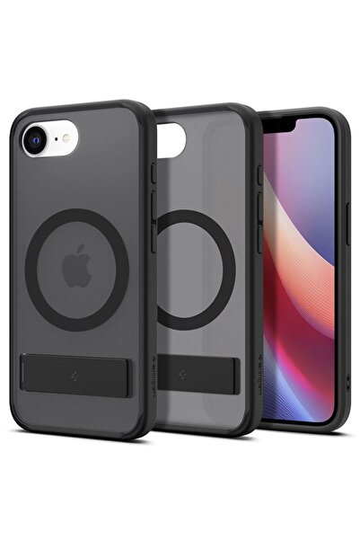 Spigen Husa Ultra Hybrid S MagSafe pentru iphone 17e/16e, negru frost