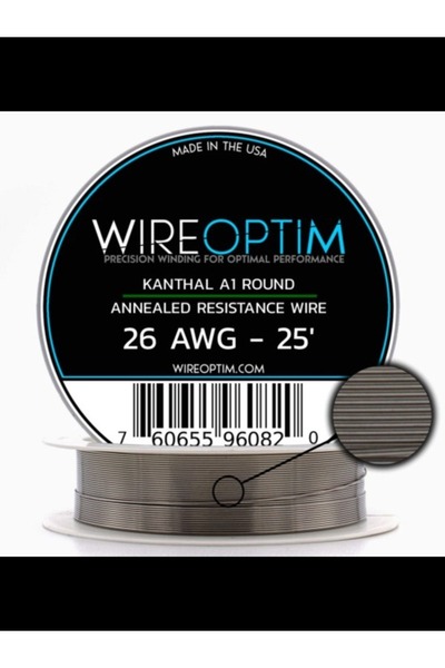 Kanthal A1 | 26 GA Rezistans Teli - 25 FT Bölünmüş Makara