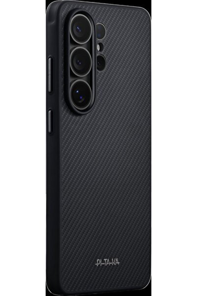 PITAKA Husa Cairn cu Buton Aaron pentru Samsung Galaxy S26 Ultra, Negru/Gri