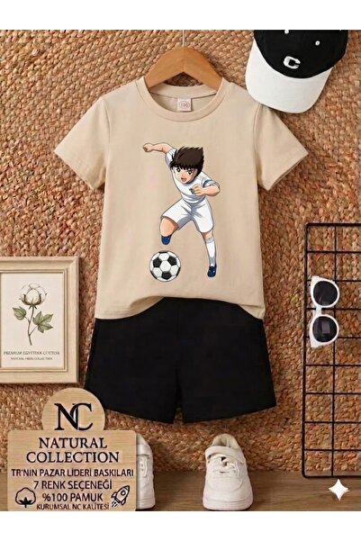 Nice Clothes ΚΑΛΟΚΑΙΡΙΝΟ ΠΑΙΔΙΚΟ ΜΠΛΟΥΖΑΚΙ ΚΑΙ ΣΟΡΤΣ UNISEX (ΕΚΤΥΠΩΣΗ TUSUBASA)