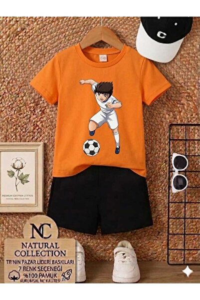 Nice Clothes ΚΑΛΟΚΑΙΡΙΝΟ ΠΑΙΔΙΚΟ ΜΠΛΟΥΖΑΚΙ ΚΑΙ ΣΟΡΤΣ UNISEX (ΕΚΤΥΠΩΣΗ TUSUBASA)