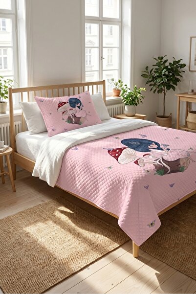 Evmila Butterfly Fairy Tale Pink Baby Pique Set-Düşsel Orman Bohemian Powder ...