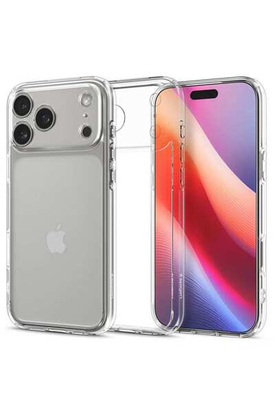 Spigen Ултра хибриден защитен калъф за iPhone 17 Pro Max, прозрачен