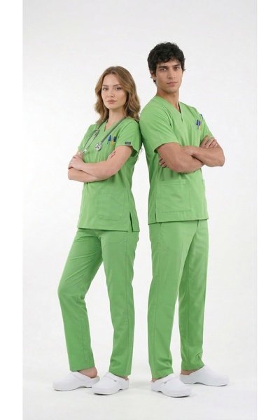 Runsales Σετ Premium Scrubs σε χρώμα Pistachio Green - Υψηλής ποιότητας ύφασμ...