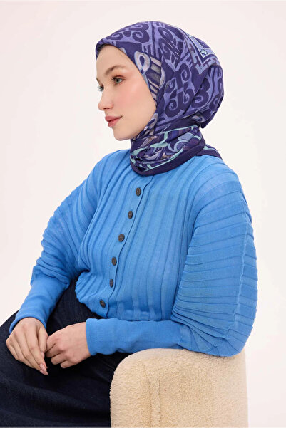 Silk Home Φουλάρι από βισκόζη βελόρα με αρχαία μοτίβα Four Seasons 6421-22