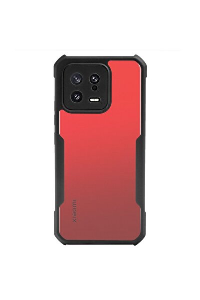 SILKASE Husa pentru Xiaomi 13, AntiGravity, AntiShock, negru/transparent