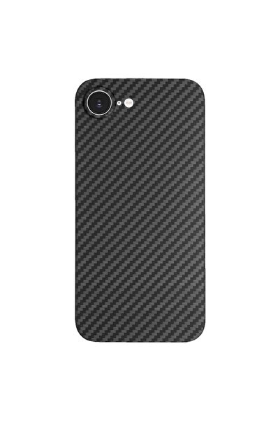 SILKASE Husa fibra de carbon pentru iPhone 17e/16e, aramid kevlar, negru mat