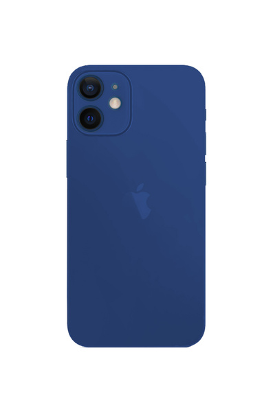 SILKASE Husa 0.3mm Apple iPhone 12 Mini, SILKASE, subtire, culoare albastru, ...