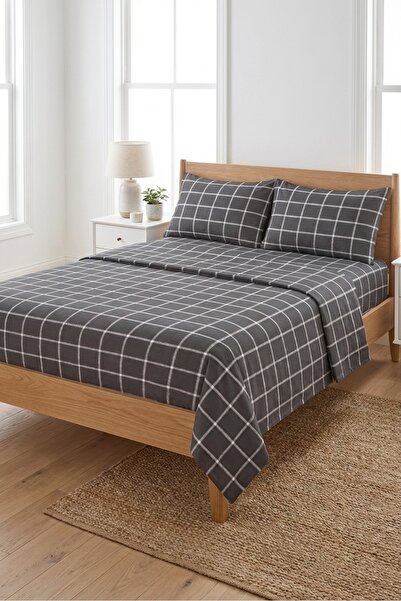 Evmila Καρό Γεωμετρικό Σετ Νεανικού Πικέ - Γραμμικό Μινιμαλιστικό Σκανδιναβικ...