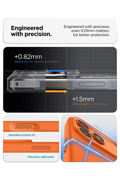 Spigen Silicone Fit MagSafe Case for iPhone 17 Pro Max, Cosmic Orange