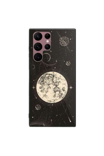 SILKASE Θήκη για Samsung Galaxy S22 Ultra, από καουτσούκ/αλουμίνιο, μαύρο χρώ...