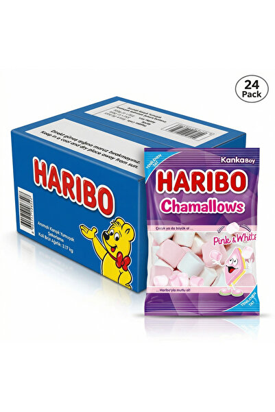 Haribo Τσαμάλοους Ροζ & Λευκό Χαλάλ |   Κουτί Αξίας 24x70γρ