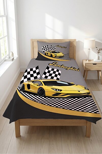 Evmila Καρό Σετ Νεανικού Πικέ με Σχέδιο Αγωνιστικό Αυτοκίνητο - Παθιασμένο γι...