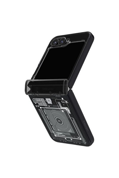 Spigen Ultra Hybrid Pro, Samsung Galaxy Z Flip6/7 FE, Zero One, μαύρο