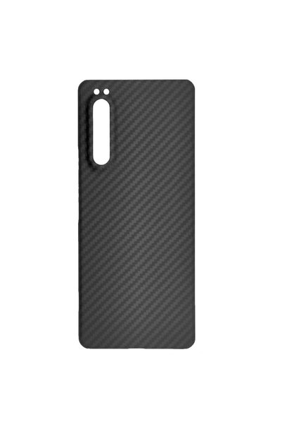 SILKASE Θήκη από ανθρακονήματα για Sony Xperia 5 III, αραμίδιο κέβλαρ, μαύρο