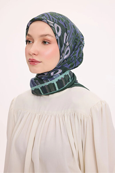 Silk Home Φουλάρι από βισκόζη βελόρα με αρχαία μοτίβα Four Seasons 6420-17