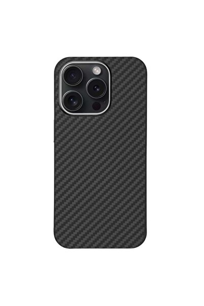 SILKASE Θήκη από ανθρακονήματα για Apple iPhone 15 Pro, αραμίδιο κέβλαρ, μετα...