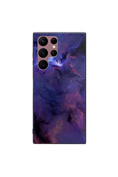 SILKASE Θήκη για Samsung Galaxy S22 Ultra, από καουτσούκ/αλουμίνιο, μαύρο χρώ...