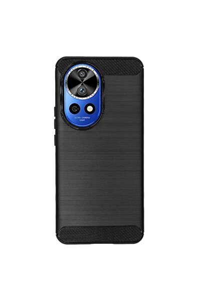 SILKASE Θήκη σιλικόνης με ανθρακονήματα για Huawei Nova 12 Pro, σιλικόνης, μα...