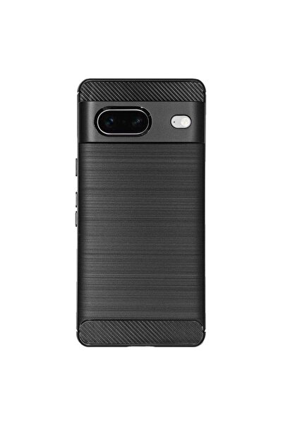 SILKASE Husa pentru Google Pixel 7, silicon carbon, culoare negru