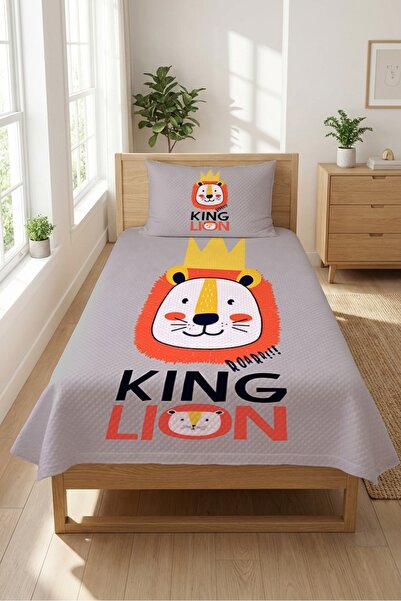 Evmila Σετ για νέους με σχέδιο Lion Crowned Safari - Χαριτωμένο ζωάκι με σκαν...