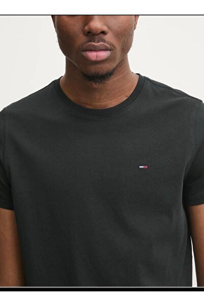 Tommy Jeans Ανδρικό T-shirt, 100% βαμβάκι, Λογότυπο μπροστά, Ναυτικό μπλε