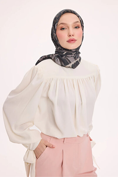 Silk Home Φουλάρι από βισκόζη βελόρα με αρχαία μοτίβα Four Seasons 6419-10