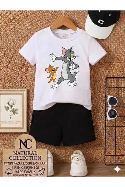 Nice Clothes Tricou și pantaloni scurți de vară pentru copii, unisex (imprime...