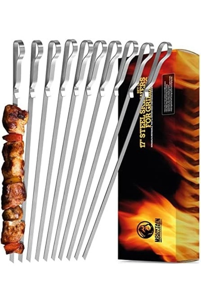 MOUNTAIN GRILLERS Σετ 10 σουβλακιών για μπάρμπεκιου, από ανοξείδωτο ατσάλι, α...