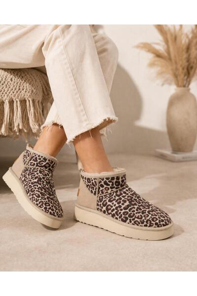 Pierre Cardin Γυναικείες μπότες Leopard PC-55184 Μπεζ