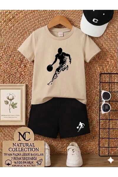 Nice Clothes ΚΑΛΟΚΑΙΡΙΝΟ ΠΑΙΔΙΚΟ ΜΠΛΟΥΖΑΚΙ ΚΑΙ ΣΟΡΤΣ UNISEX (ΜΑΥΡΟ ΜΠΕΣΤΕΡΝΤ)