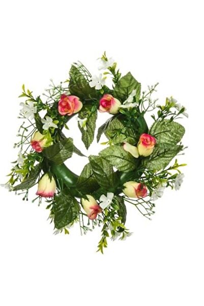 Wonderland Πασχαλινό Διακοσμητικό Στεφάνι, Τριαντάφυλλα, 24 εκ.