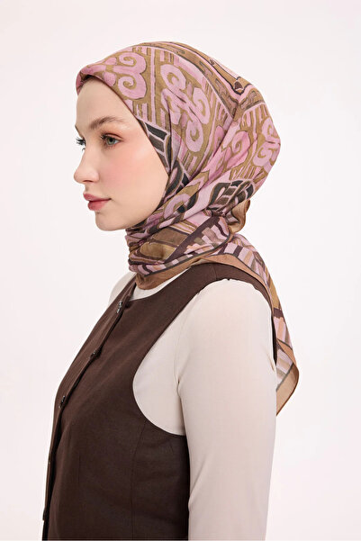 Silk Home Φουλάρι από βισκόζη βελόρα με αρχαία μοτίβα Four Seasons 6419-03